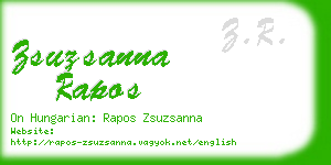 zsuzsanna rapos business card